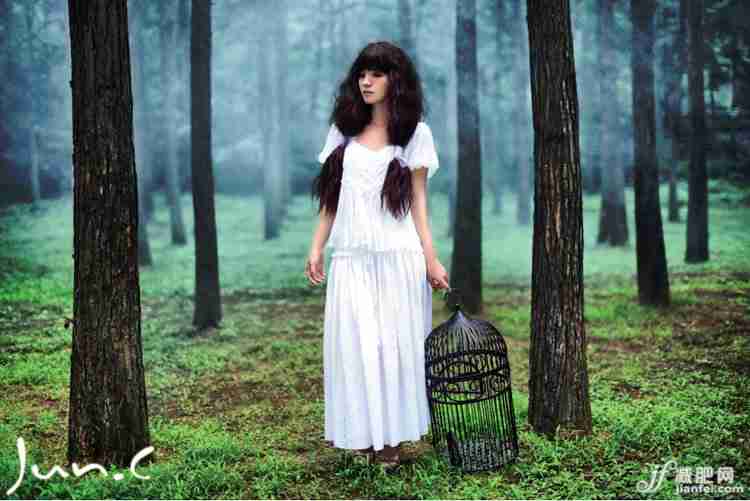 美女,非主流美女,迷失深林的少女