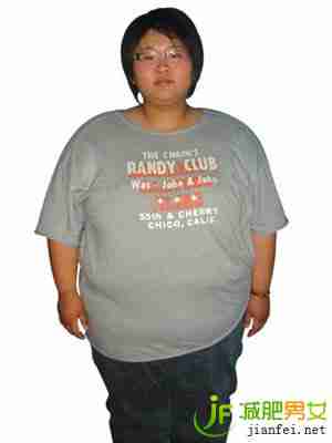 网友减肥前的照片