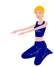 双手向前水平抬起